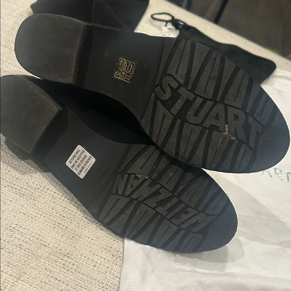 Stuart Weitzman Lowland Suede Thigh High Boots - Picture 2 of 5